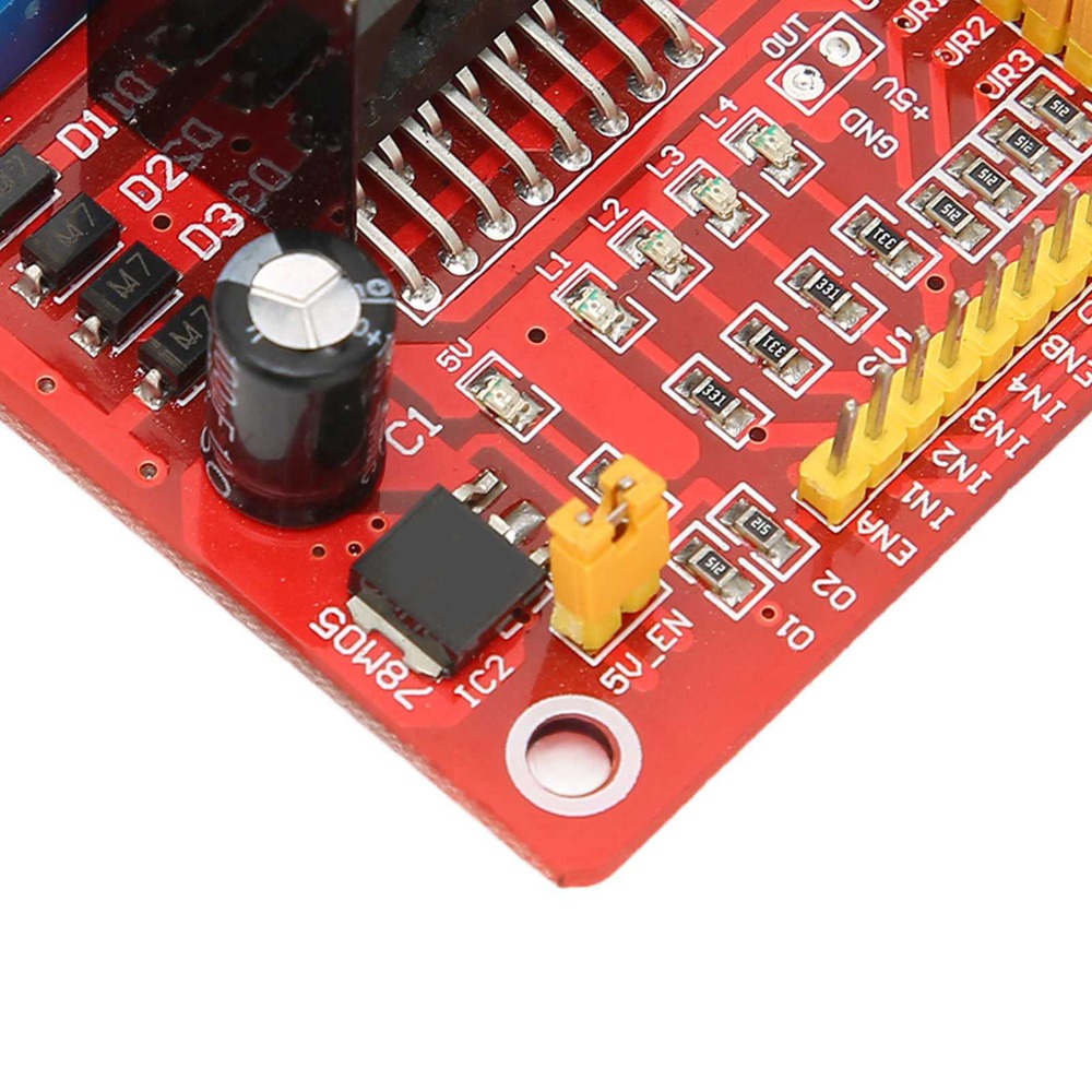 L298N Module - L298N โมดูลไดรเวอร์สเต็ปเปอร์มอเตอร์ 5V-35V 2A ไดรเวอร์มอเตอร์แบบ Dual