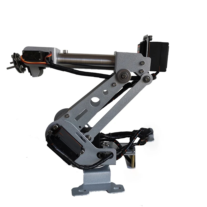 Robot Arm Kit - แขนหุ่นยนต์ 6 แกน ทำจากสแตนเลสคุณภาพสูง พร้อมเซอร์โวและกรงเล็บ สำหรับ