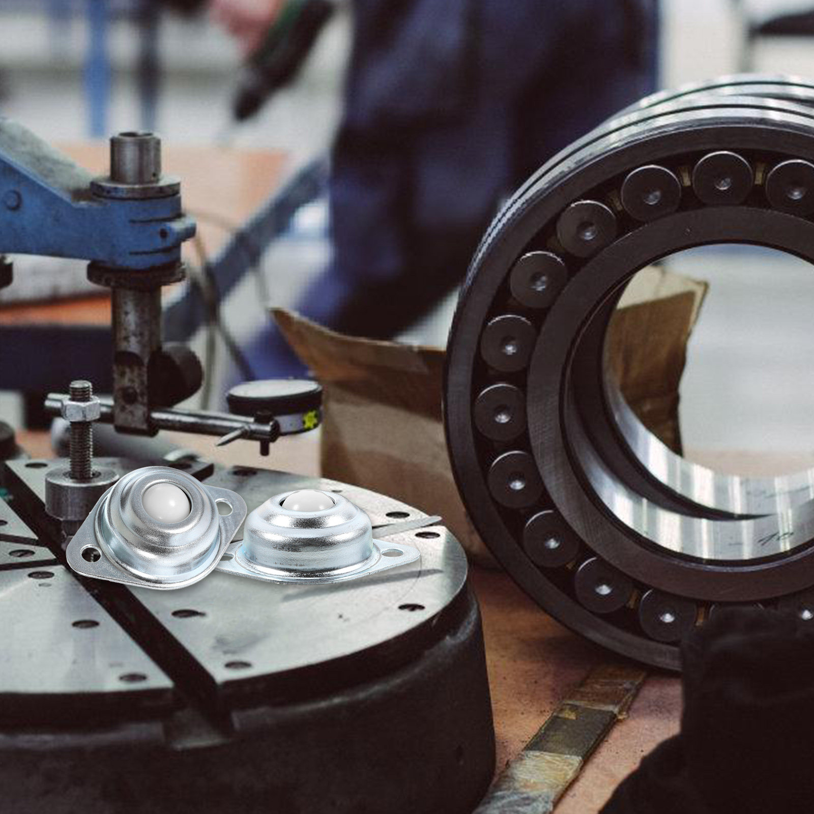 Caster Wheel - ลูกล้อบอลอเนกประสงค์ 12 ชิ้น พร้อมลูกปืนไนลอน หมุนได้อย่างราบรื่นและมั่นคง เหมาะสำหรับเฟอร์นิเจอร์