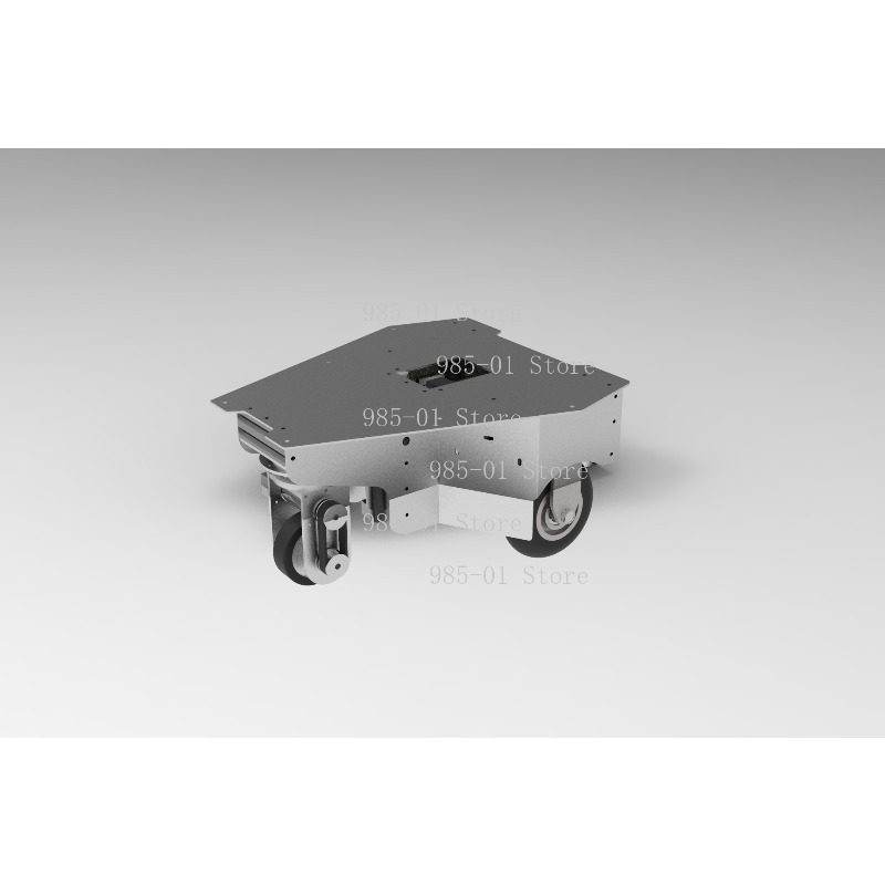 Robot Chassis - แพลตฟอร์มเคลื่อนที่ ROS AGV แชสซีหุ่นยนต์ล้อเมคานัมแบบรอบทิศทางพร้อมระบบบังคับเลี้ยว