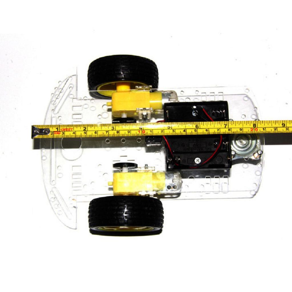 Robot Chassis - ชุดประกอบโครงรถหุ่นยนต์ขับเคลื่อน 2 ล้อ พร้อมตัวเข้ารหัสความเร็ว สำหรับโครงการรถหุ่นยนต์อัจฉริยะ DIY