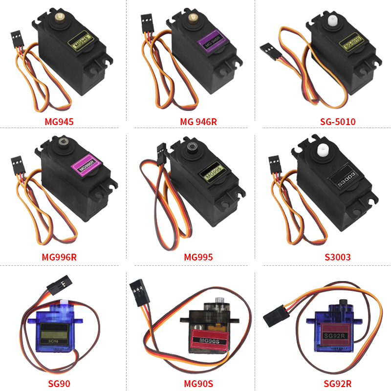 Sg90 Servo - SG90 MG996 MG995 MG90S SG02R เซอร์โวโลหะเกียร์สำหรับเฮลิคอปเตอร์จำลองเรือแบบ