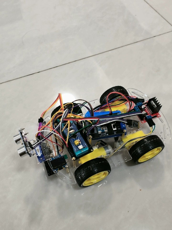 Stm32 Robot - ชุดคิทรถหุ่นยนต์ขนาดเล็ก STM32 อัจฉริยะ พร้อมระบบติดตามและหลีกเลี่ยงสิ่งกีดขวาง บลูทูธ ไมโครคอมพิวเตอร์ชิปเดี่ยว