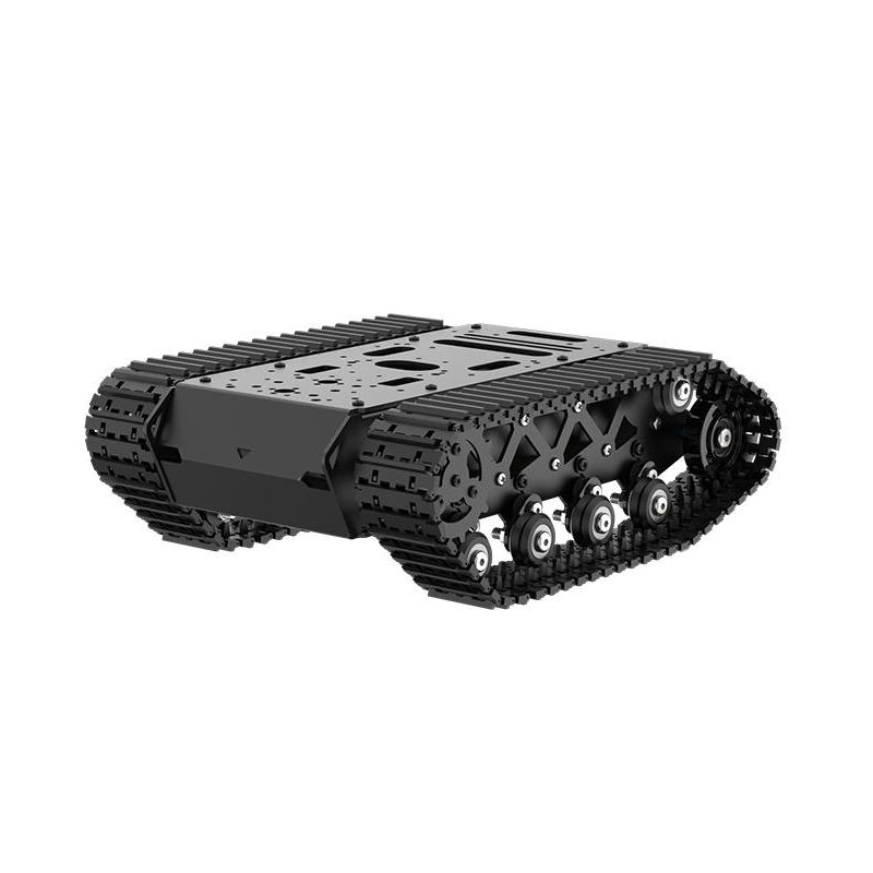 Tracked Robot Chassis - โหลด 10 กก.แชสซีถังดูดซับแรงกระแทกที่แข็งแกร่งพร้อมระบบกันสะเทือนมอเตอร์ชุดหุ่นยนต์ถังโลหะทั้งหมดการเข้ารหัสมอเตอร์หุ่นยนต์อัจฉริยะรถ