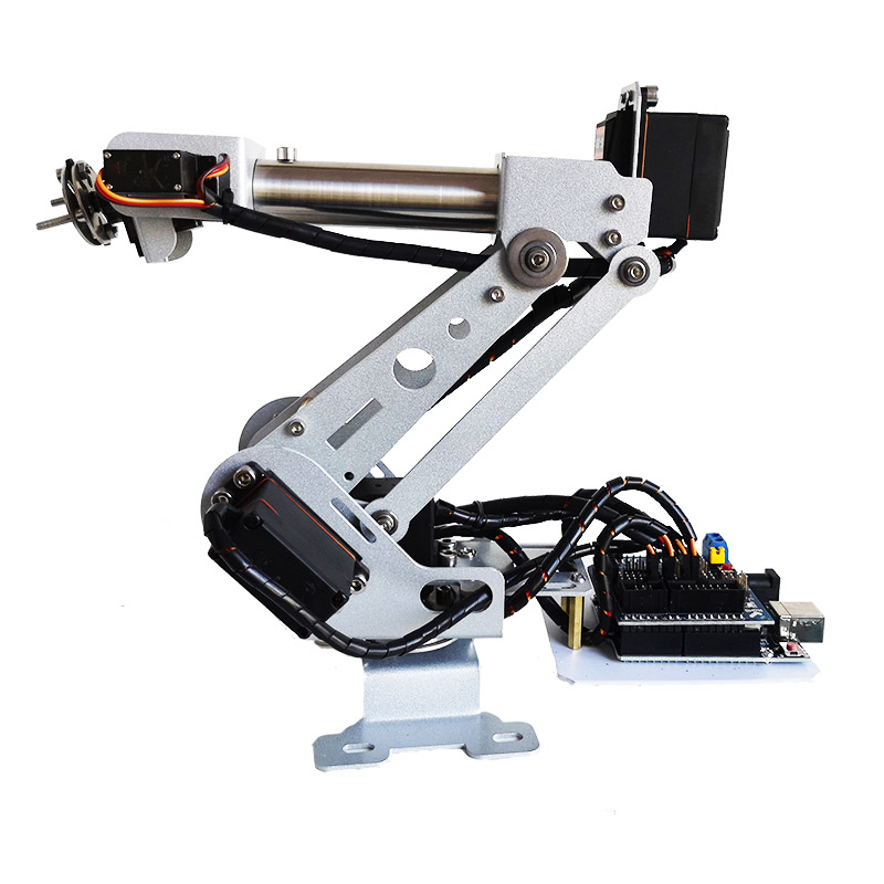 แขนหุ่นยนต์ 6 แกน ทำจากสแตนเลส - Robot Arm Kit บทวิจารณ์และราคา