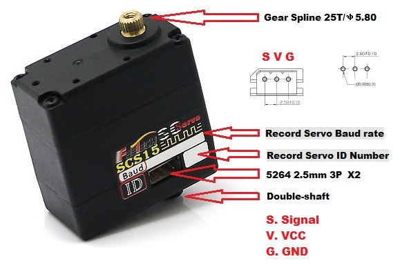 เฟตเทค SCS15 เซอร์โวหุ่นยนต์อเ - Stm32 Robot บทวิจารณ์และราคา