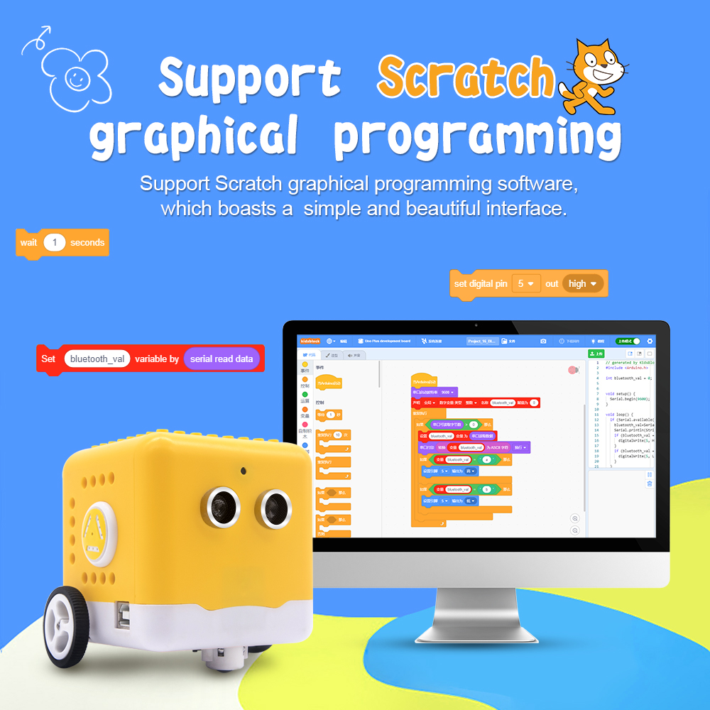 Kidsbits ชุดหุ่นยนต์ที่ตั้งโปร - Robot Chassis บทวิจารณ์และราคา