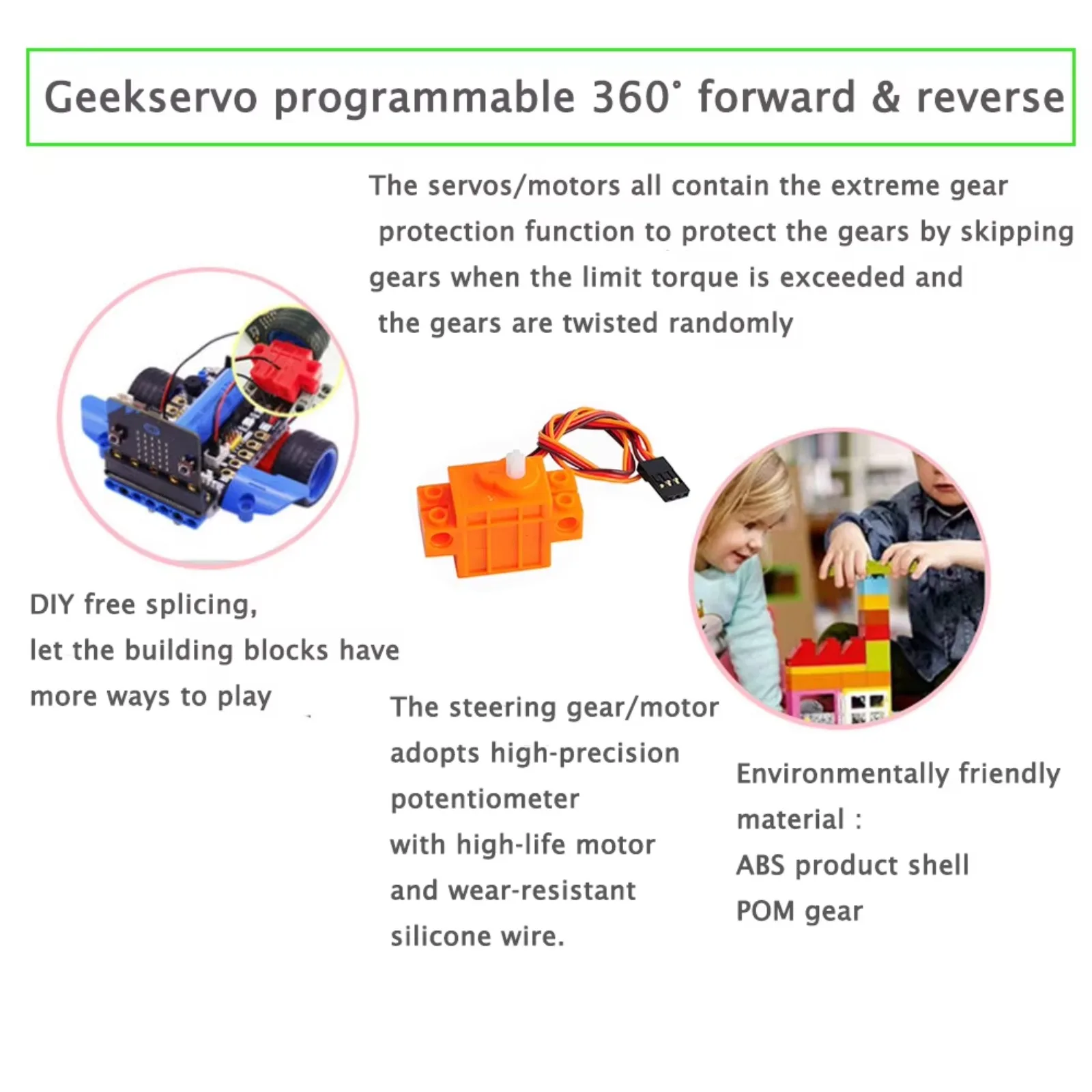 เซอร์โว Geekservo 4 ชิ้น หมุนต - Microbit Robot บทวิจารณ์และราคา
