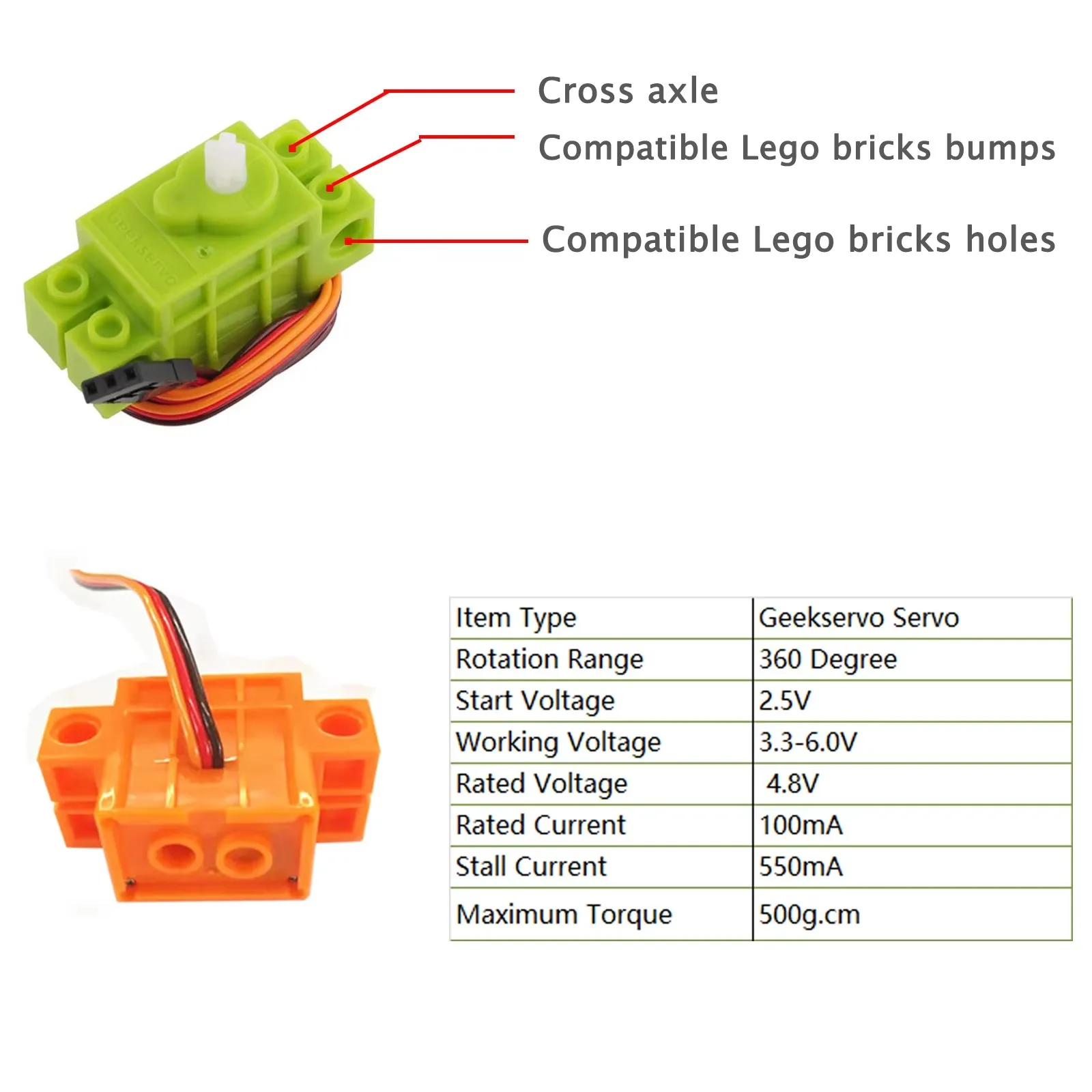 เซอร์โว Geekservo 4 ชิ้น หมุนต - Microbit Robot บทวิจารณ์และราคา