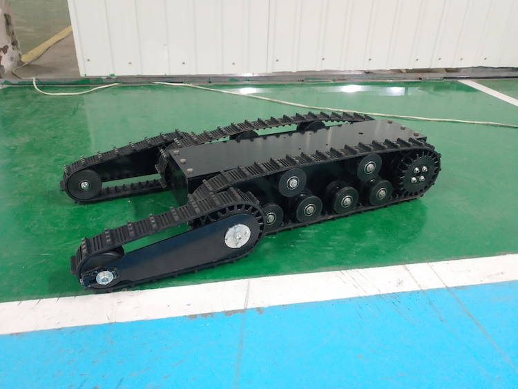 แชสซีสายพานยางสำหรับขาย หุ่นยน - Tracked Robot Chassis บทวิจารณ์และราคา