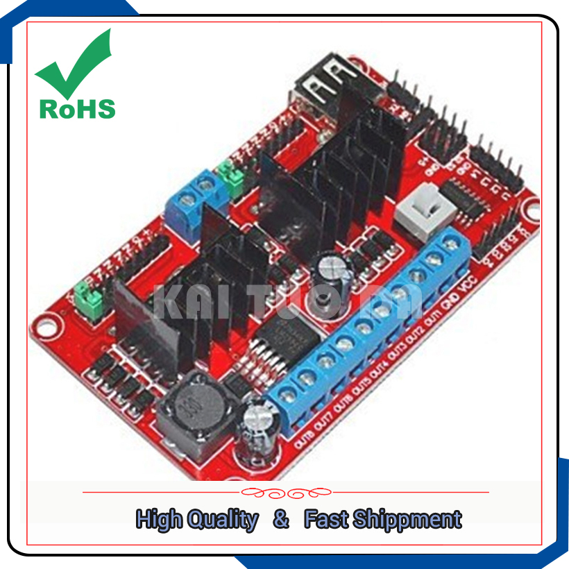 L298N V3/สี่ 4 DC stepper มอเต - L298N Module บทวิจารณ์และราคา