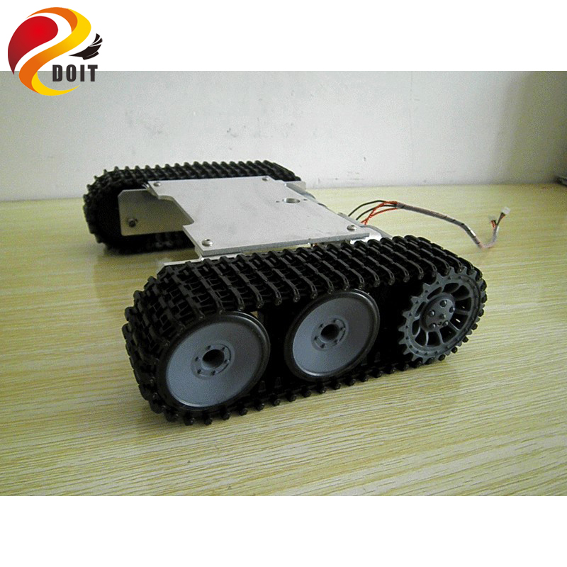RC ชุดหุ่นยนต์ถังรถแชสซีสําหรั - Tracked Robot Chassis บทวิจารณ์และราคา