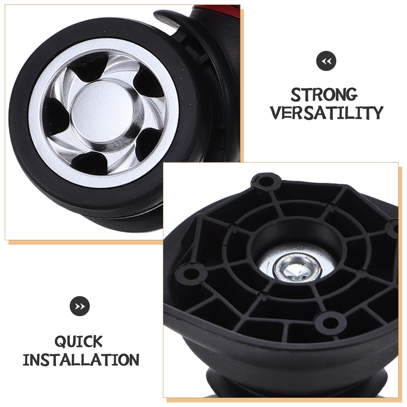 ล้อกระเป๋าเดินทางแบบสากล 2 ชิ้ - Caster Wheel บทวิจารณ์และราคา