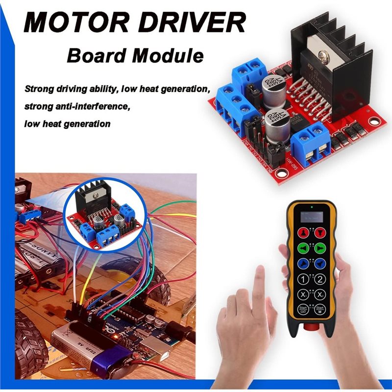 AEE7-4 ชุด 4 ชิ้น บอร์ดควบคุมม - L298N Module บทวิจารณ์และราคา