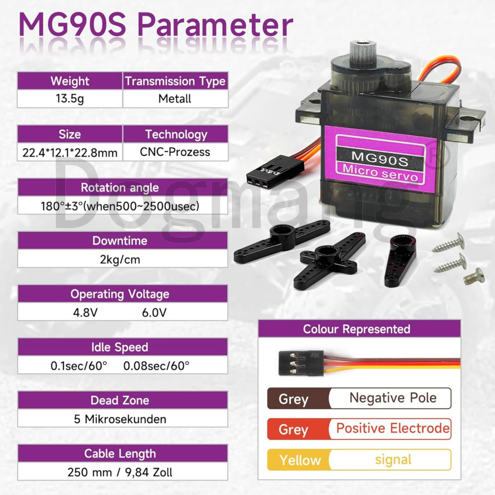 MG90S Servo 1/2/4/10/20/50 Pcs - Sg90 Servo บทวิจารณ์และราคา
