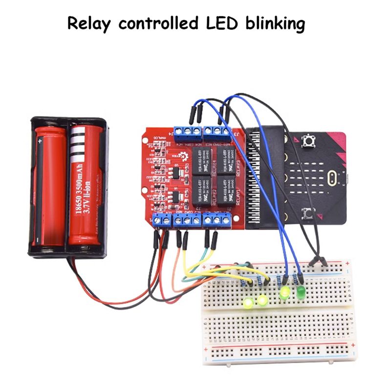 โมดูลรีเลย์ 4 ช่อง A64I Microb - Microbit บทวิจารณ์และราคา