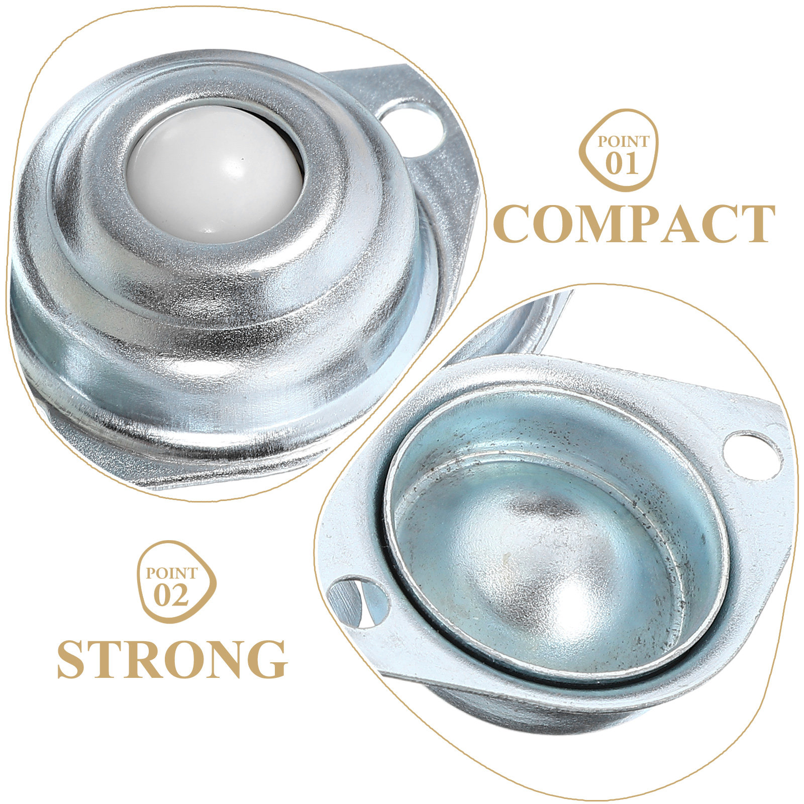 ลูกล้อไนลอน 12 ชิ้น พร้อมลูกปื - Caster Wheel บทวิจารณ์และราคา
