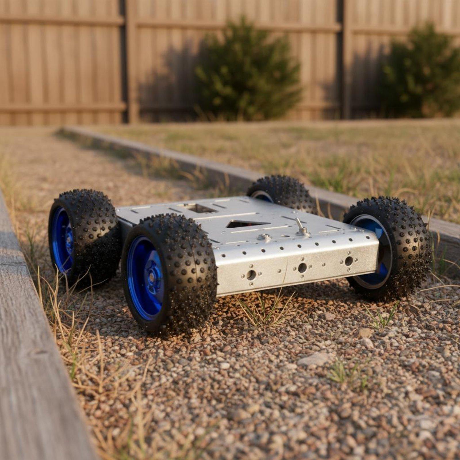 โครงสร้างช่วงล่างรถอัจฉริยะขับ - Robot Chassis บทวิจารณ์และราคา