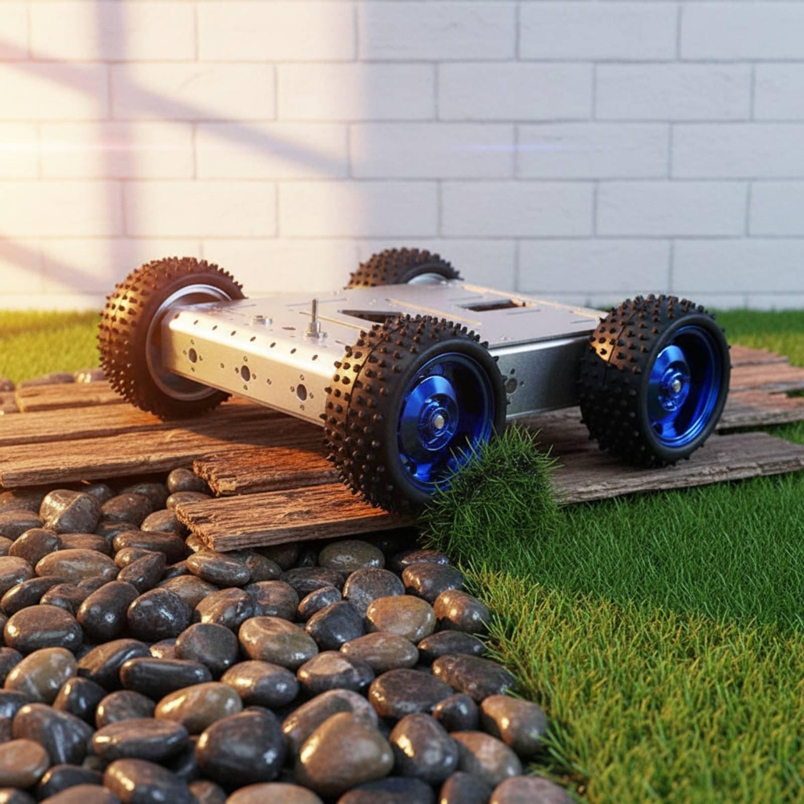 โครงสร้างช่วงล่างรถอัจฉริยะขับ - Robot Chassis บทวิจารณ์และราคา