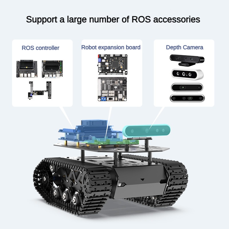 ชุดโครงรถถัง RC รองรับน้ำหนัก  - Tracked Robot Chassis บทวิจารณ์และราคา