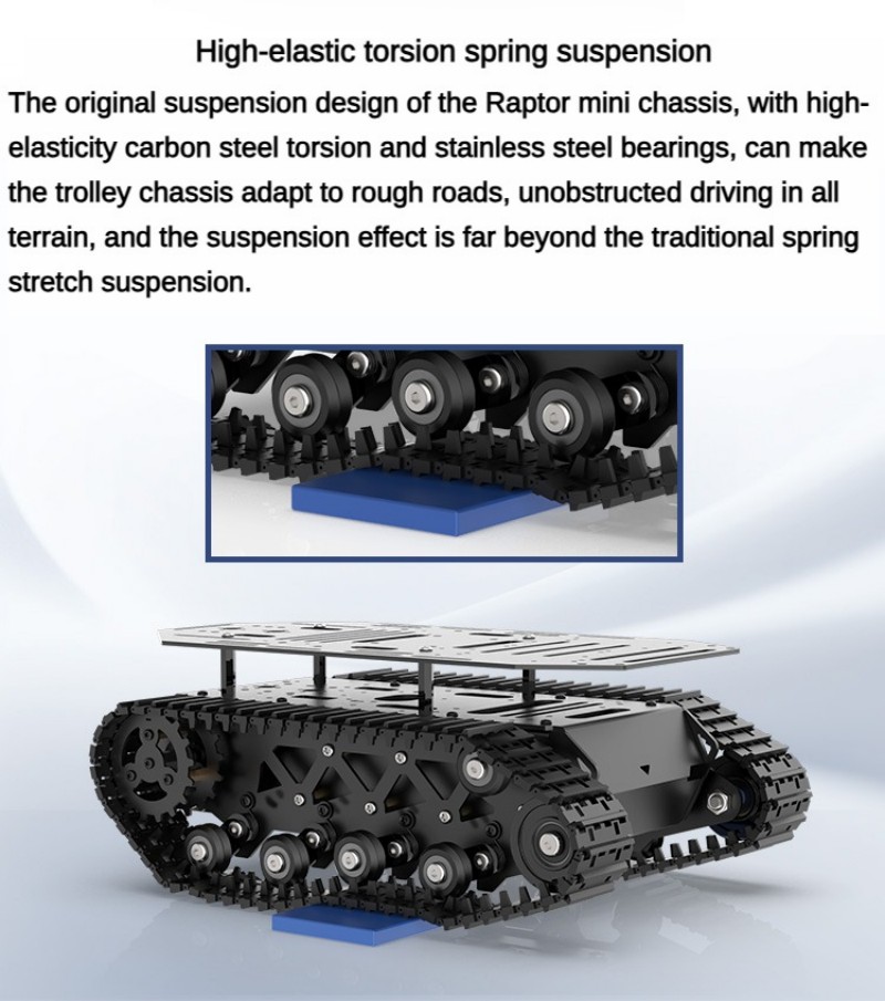 ชุดโครงรถถัง RC รองรับน้ำหนัก  - Tracked Robot Chassis บทวิจารณ์และราคา